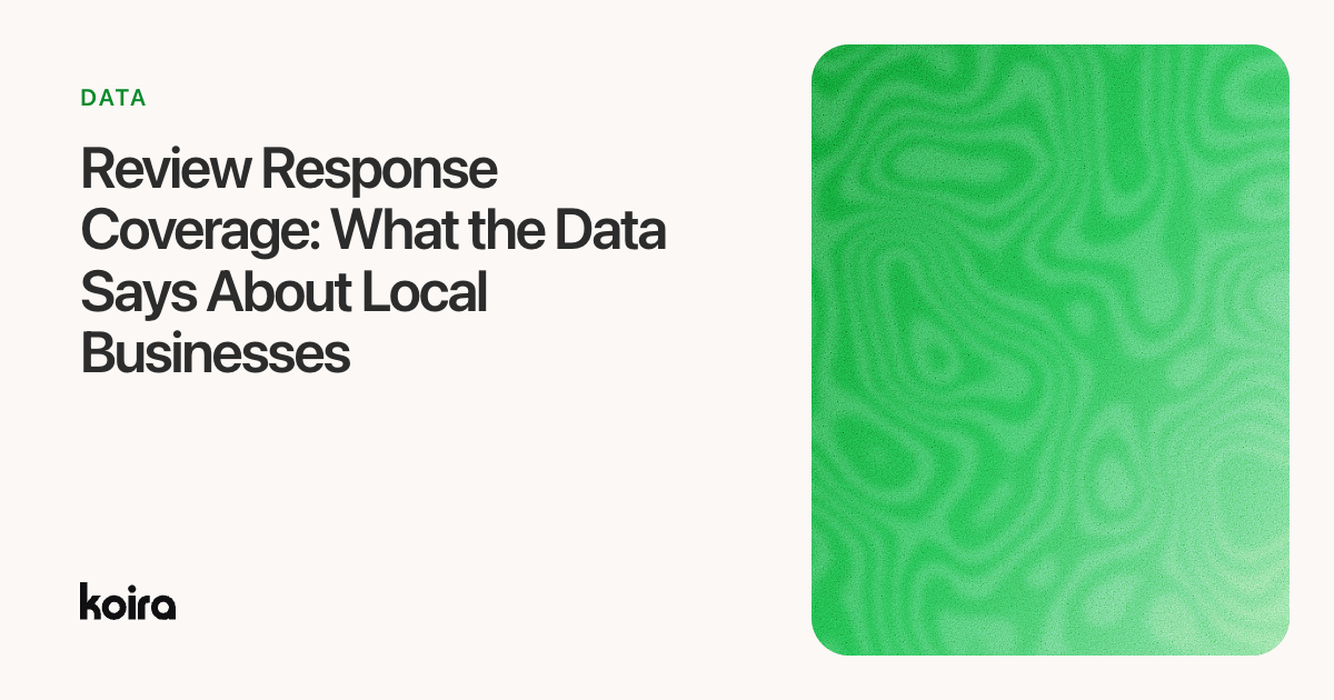 Review Response Coverage: What the Data Says About Local Businesses
