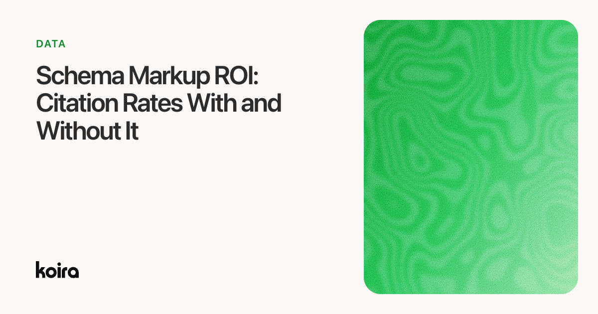 Schema Markup ROI: Citation Rates With and Without It