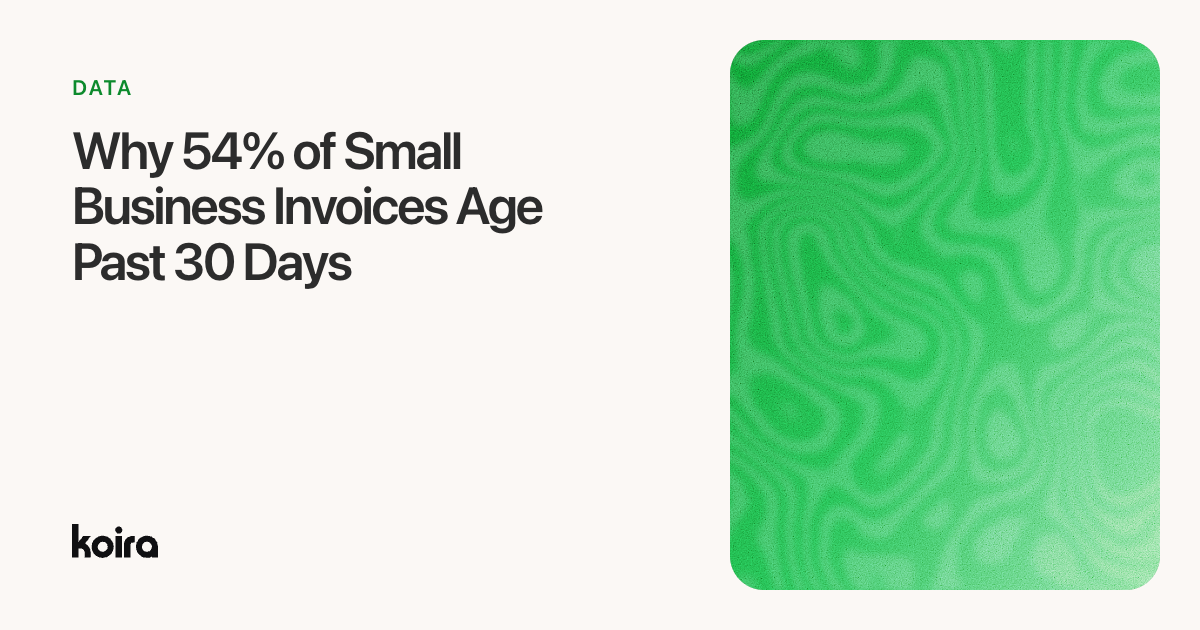 Why 54% of Small Business Invoices Age Past 30 Days